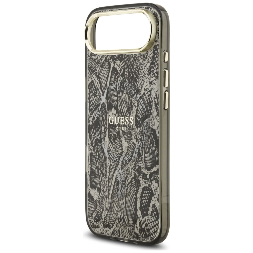 iPhone Air Guess Python Pattern MagSafe dėklas – juodas 5