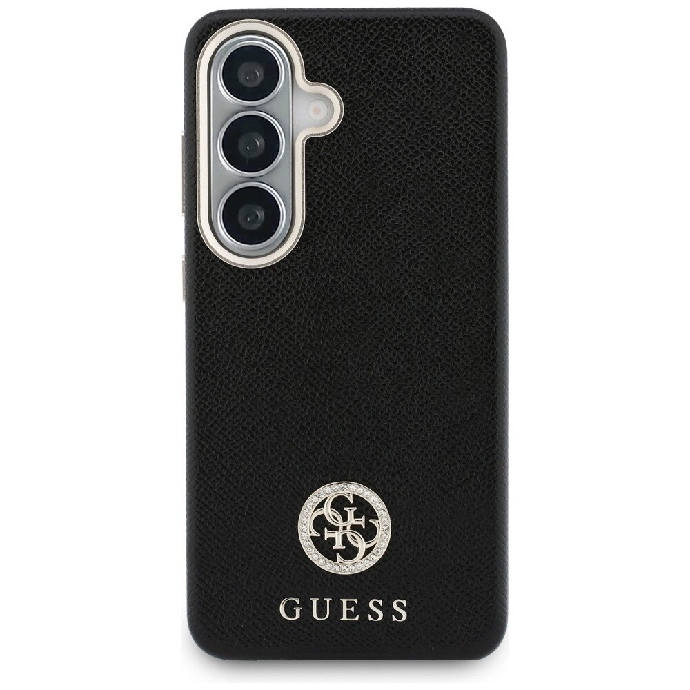 Samsung Galaxy S26+ Guess Rhinestone Round Logo MagSafe dėklas – juodas 2
