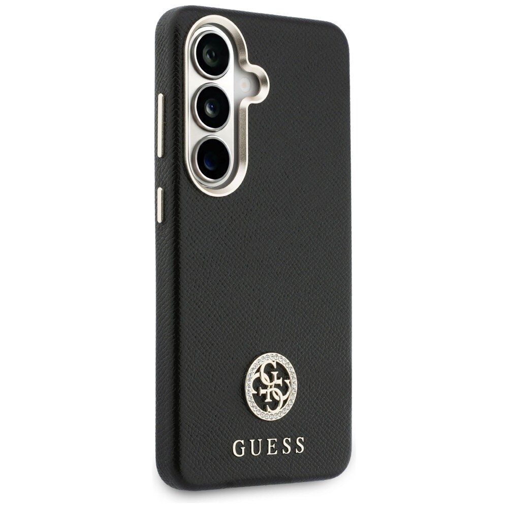 Samsung Galaxy S26+ Guess Rhinestone Round Logo MagSafe dėklas – juodas 3