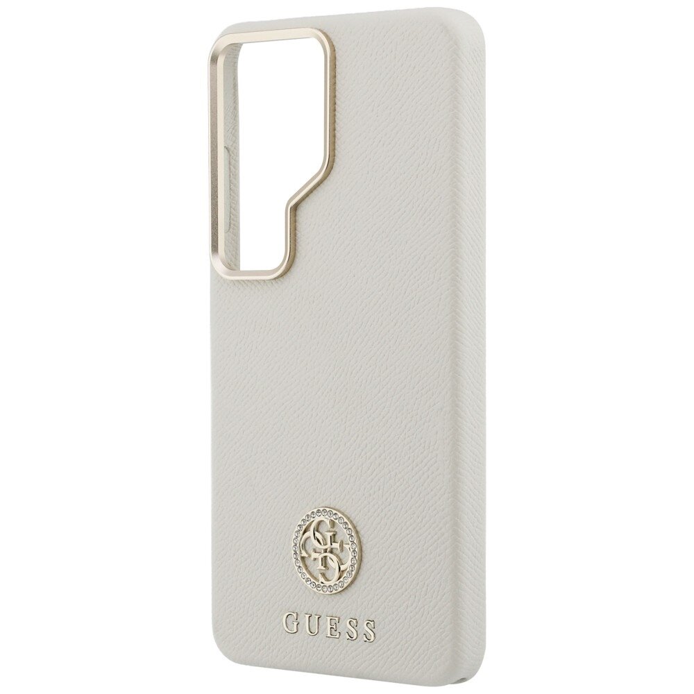 Samsung Galaxy S26 Ultra Guess Rhinestone Round Logo MagSafe dėklas – smėlio spalvos 5 Samsung Galaxy S26 Ultra Guess Rhinestone Round Logo MagSafe dėklas – smėlio spalvos 5