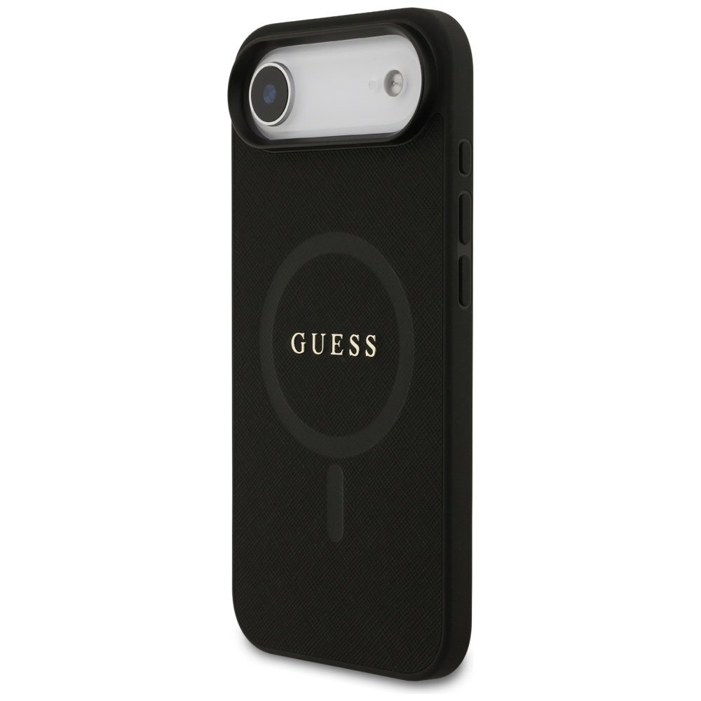iPhone Air Guess Saffiano Classic Logo MagSafe dėklas – juodas 1 iPhone Air Guess Saffiano Classic Logo MagSafe dėklas – juodas 1