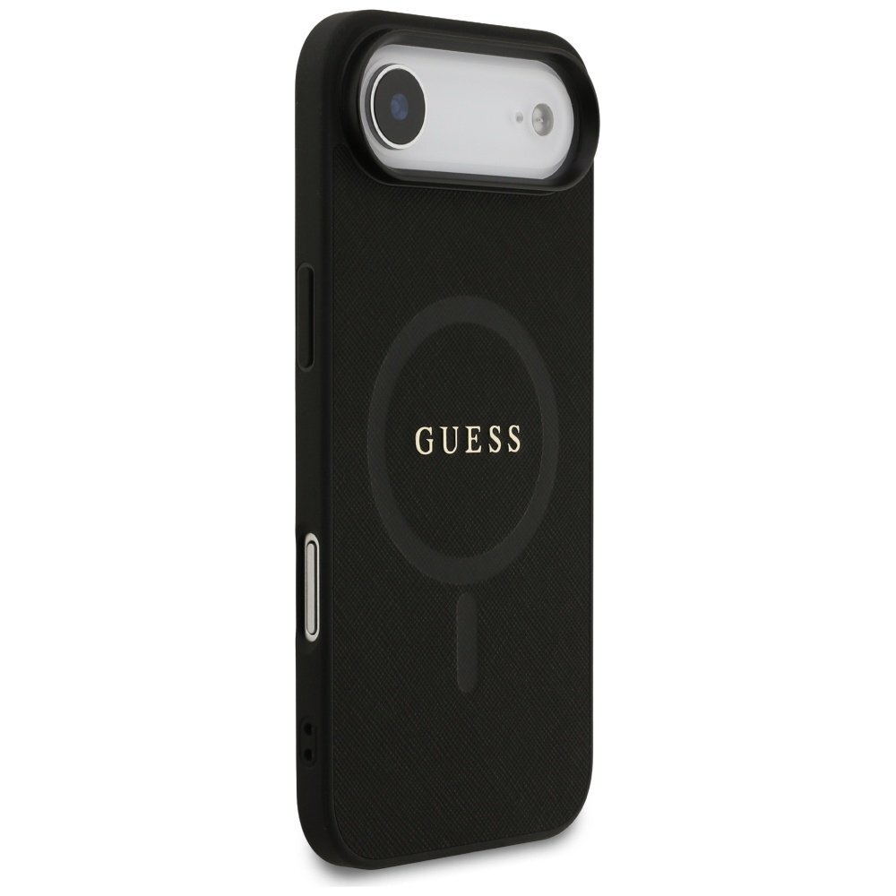 iPhone Air Guess Saffiano Classic Logo MagSafe dėklas – juodas 3 iPhone Air Guess Saffiano Classic Logo MagSafe dėklas – juodas 3