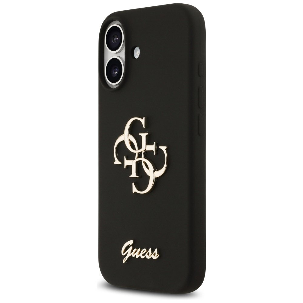iPhone 17 Guess Silicone Big 4G Script dėklas – juodas 1 iPhone 17 Guess Silicone Big 4G Script dėklas – juodas 1