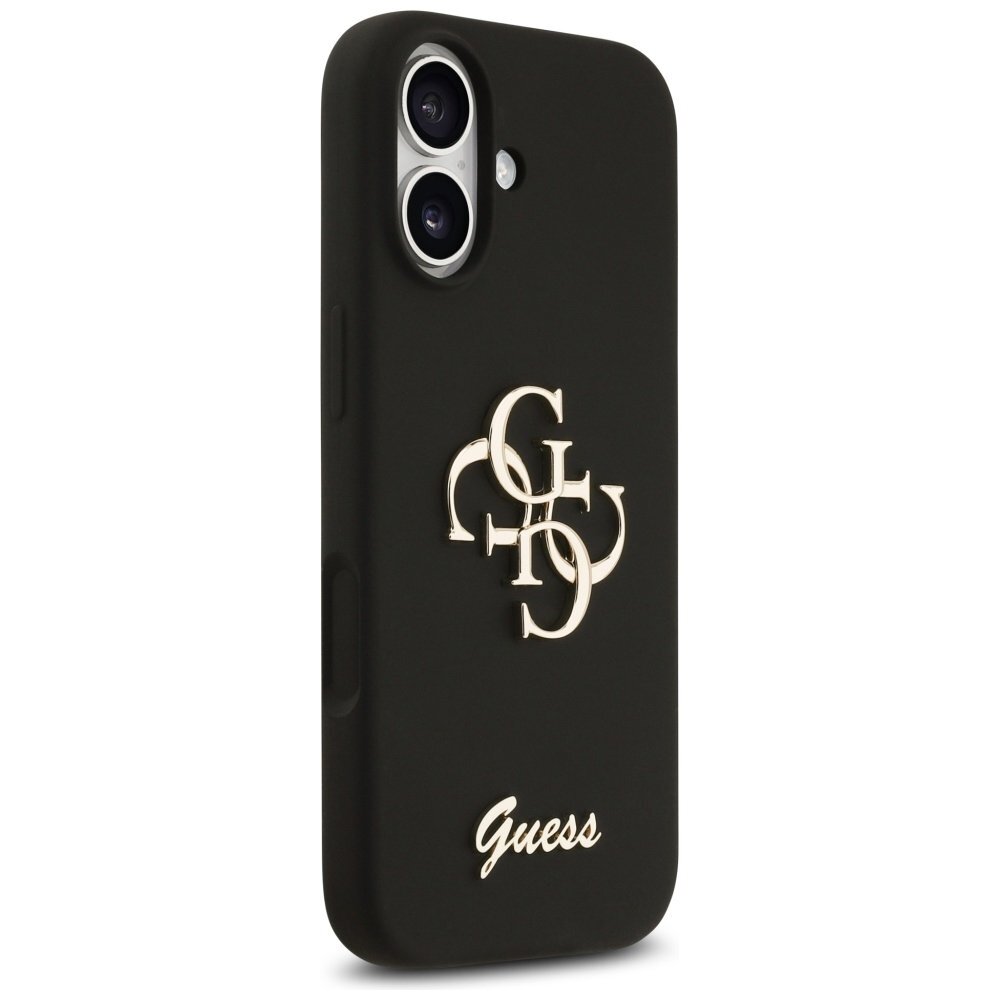 iPhone 17 Guess Silicone Big 4G Script dėklas – juodas 3 iPhone 17 Guess Silicone Big 4G Script dėklas – juodas 3