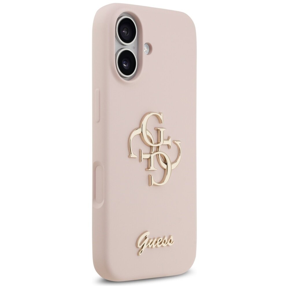 iPhone 17 Guess Silicone Big 4G Script dėklas – rožinis 3 iPhone 17 Guess Silicone Big 4G Script dėklas – rožinis 3