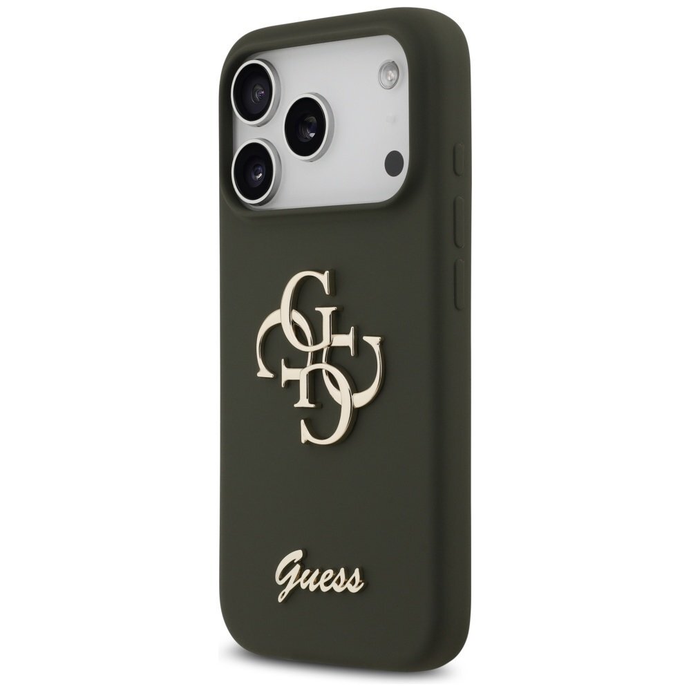 iPhone 17 Pro Guess Silicone Big 4G Script dėklas – žalias 1 iPhone 17 Pro Guess Silicone Big 4G Script dėklas – žalias 1