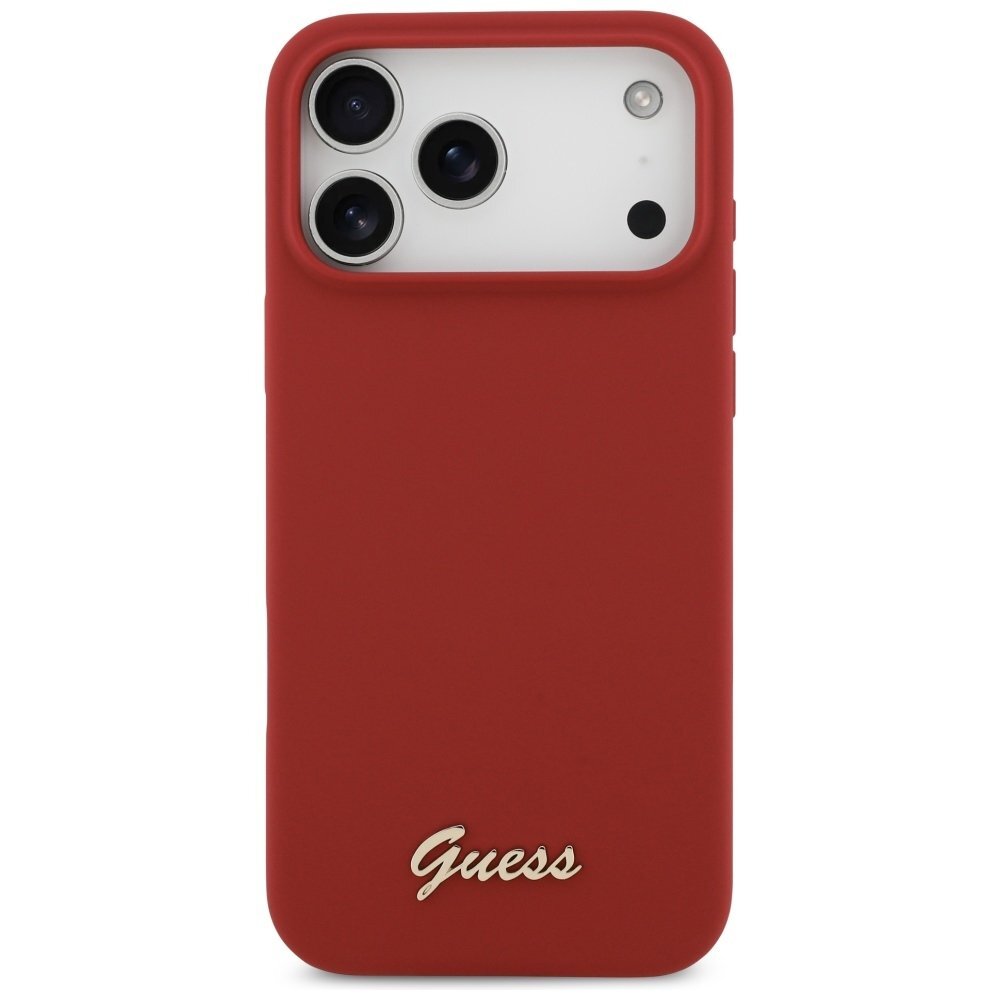 iPhone 17 dėklas Guess Grained Big 4G & Classic Logo – rožinis 2