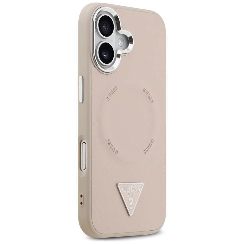 iPhone 17 Guess Triangle Logo MagSafe dėklas – rožinis 3 iPhone 17 Guess Triangle Logo MagSafe dėklas – rožinis 3
