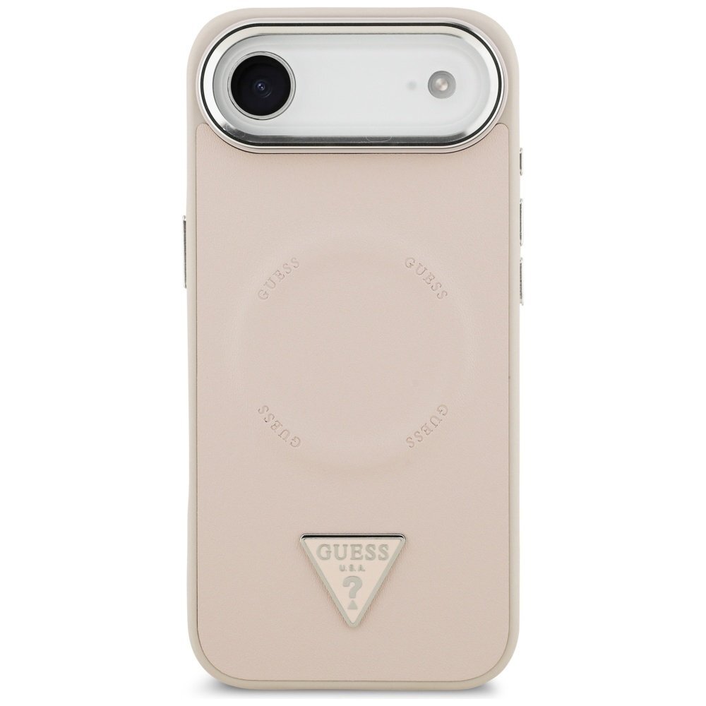 iPhone Air Guess Triangle Logo MagSafe dėklas – rožinis 2 iPhone Air Guess Triangle Logo MagSafe dėklas – rožinis 2