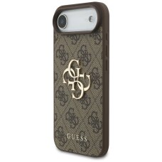 iPhone 17 Air dėklas Guess 4G Big Logo – rudas