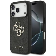 iPhone 17 Pro Guess 4G Big Logo dėklas – juodas