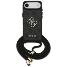 iPhone Air Guess 4G Big Logo Crossbody dėklas – juodas