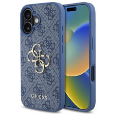 iPhone 16 – Guess 4G Big Logo dėklas - Mėlynas
