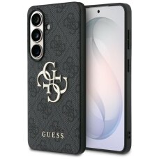 Samsung Galaxy S26 Guess 4G Big Metal Logo dėklas – juodas
