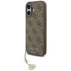 iPhone 17 Guess 4G Charms Collection dėklas su MagSafe – rudas