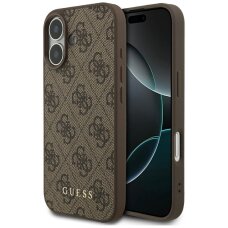 iPhone 17 dėklas Guess 4G Classic – rudas