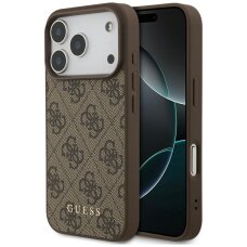 iPhone 17 Pro dėklas Guess 4G Classic – rudas