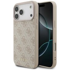 iPhone 17 Pro Max dėklas Guess 4G Classic – rožinis
