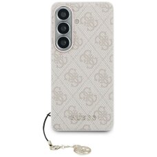 Samsung Galaxy S26 Guess 4G Classic Logo Charm MagSafe dėklas – rožinis