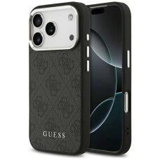 iPhone 17 Pro Guess 4G Classic Logo MagSafe dėklas – juodas