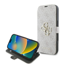 iPhone 16 Pro – Guess 4G Metal Logo Case - Rožinis