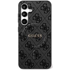 Samsung Galaxy S25 FE dėklas Guess 4G Ring Classic Logo su MagSafe – juodas