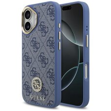 iPhone 17 Guess 4G Strass Logo MagSafe dėklas – mėlynas