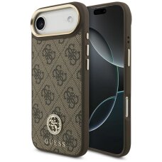 iPhone Air Guess 4G Strass Logo dėklas su MagSafe – rudas