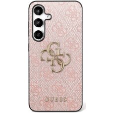 Samsung Galaxy S25 FE dėklas Guess Big 4G Classic Logo – rožinis