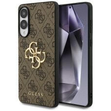 Samsung Galaxy S25 Edge dėklas Guess Big 4G Logo Classic Logo – rudas