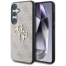Guess Big 4G Logo Classic Logo Dėklas Samsung Galaxy S25 Plus Rožinis