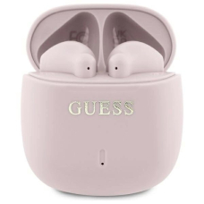 Guess Bluetooth ausinės GUTWSJ14ESGP TWS + docking station rožinis/rožinis Printed Classic Logo