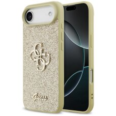 iPhone Air Guess Fixed Glitter Big 4G dėklas – auksinis