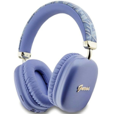 Guess GCube Metallic Script Logo Bluetooth ausinės - violetinės