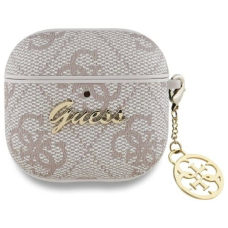 AirPods 4 – Guess GUA4G4GSMP dėklas - Rožinis/Rožinis 4G Charm Collection