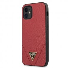 Dėklas Guess Originalus GUHCP12SVSATMLRE iPhone 12 5,4" raudonas