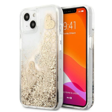 Dėklas Guess hardcase Glitter Charms iPhone 13 mini auksinis GUHCP13SGLHFLGO