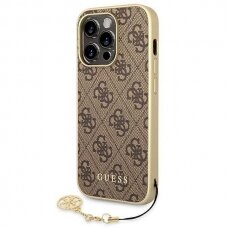 Guess GUHCP14LGF4GBR iPhone 14 Pro 6.1 &quot; Rudas hardcase 4G Charms Collection
