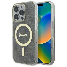 iPhone 16 Pro Max Guess IML 4G MagSafe dėklas – rudas