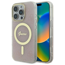 iPhone 16 Pro Max – Guess IML 4G MagSafe dėklas - Rožinis