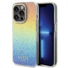 Dėklas Guess IML Faceted Mirror Disco Iridescent   iPhone 15 Pro - multicolored
