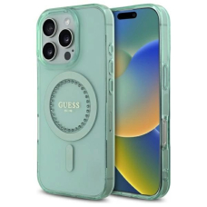 iPhone 16 Pro Max – Guess IML Rhinestones MagSafe dėklas - Žalias