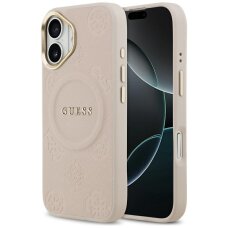 iPhone 17 Guess Peony Hot Stamp MagSafe dėklas – rožinis