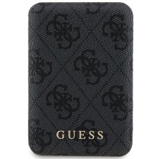 Išorinė baterija Guess GUPB5FP4EMGK 5000 mAh 15 W indukcinė su MagSafe – juoda, 4G Leather Metal Logo