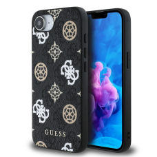 Guess PU 4G Peony Dėklas with MagSafe skirtas iPhone 16e - Juodas