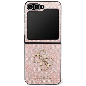 Samsung Galaxy Z Flip 7 dėklas Guess Big 4G Logo Classic Logo – rožinis