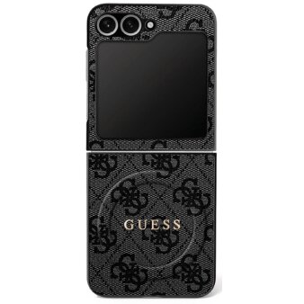 Samsung Galaxy Z Flip 7 dėklas Guess 4G Classic su MagSafe – juodas Samsung Galaxy Z Flip 7 dėklas Guess 4G Classic su MagSafe – juodas