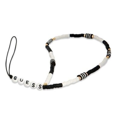 Pakabukas Guess GUSTBCKH Phone Strap Heishi Beads Baltas/Juodas Pakabukas Guess GUSTBCKH Phone Strap Heishi Beads Baltas/Juodas