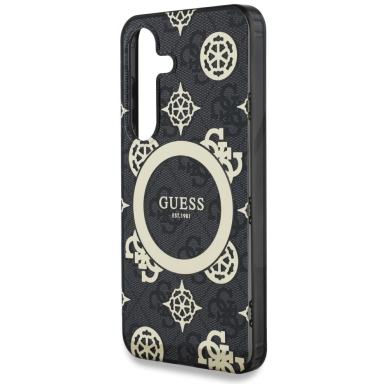 Guess 4G Background Gold Electroplated Peony Pattern MagSafe Dėklas Samsung Galaxy S25 Juodas 5 Guess 4G Background Gold Electroplated Peony Pattern MagSafe Dėklas Samsung Galaxy S25 Juodas 5