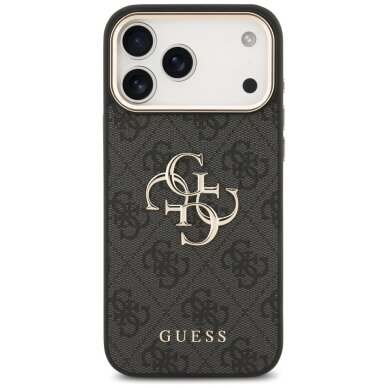 iPhone 17 Pro Max dėklas Guess 4G Big 4G Classic Logo – juodas ir auksinis 2 iPhone 17 Pro Max dėklas Guess 4G Big 4G Classic Logo – juodas ir auksinis 2
